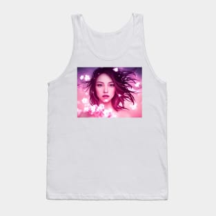 Sakura's Starry Gaze Tank Top